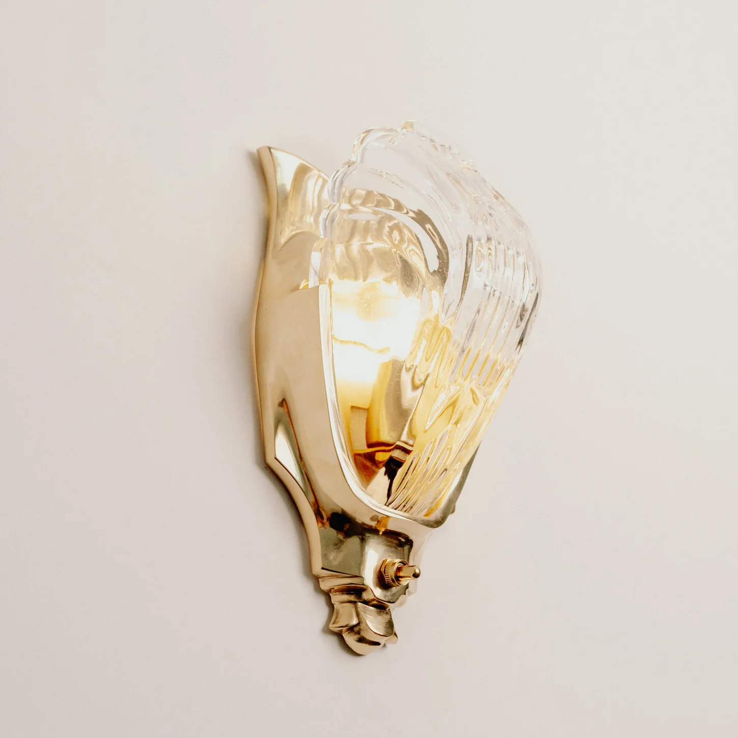 Lilith Brass Antique Art Deco Wall Light - Image 2