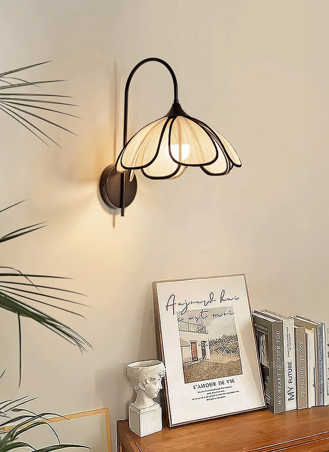Lillian Mesh Hemp Wall Light Sconce - Image 10