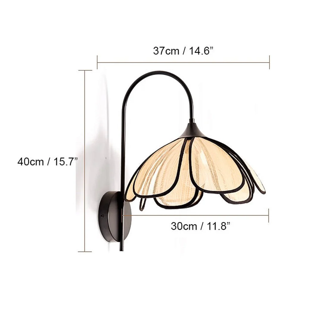 Lillian Mesh Hemp Wall Light Sconce - Image 3