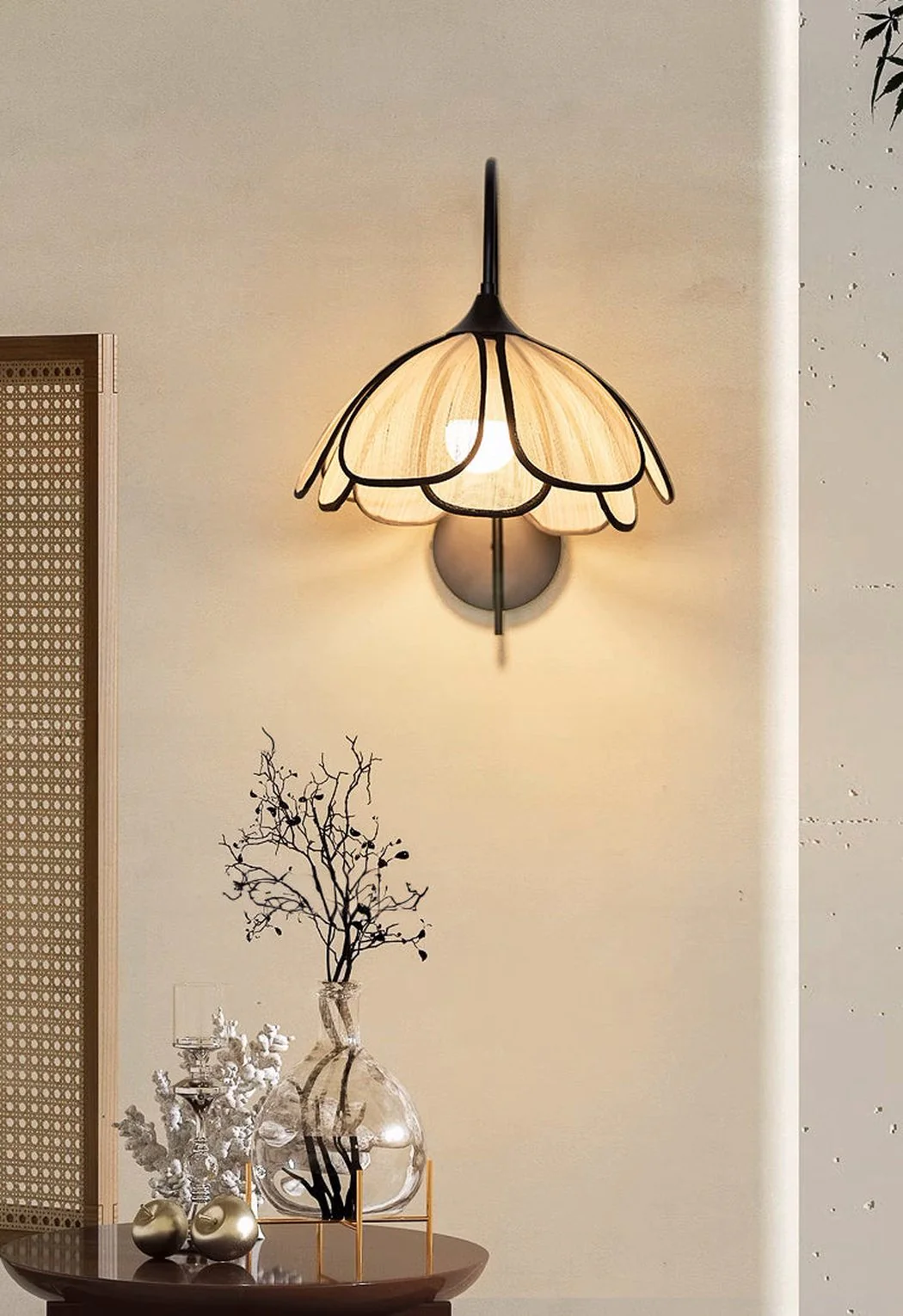 Lillian Mesh Hemp Wall Light Sconce - Image 8