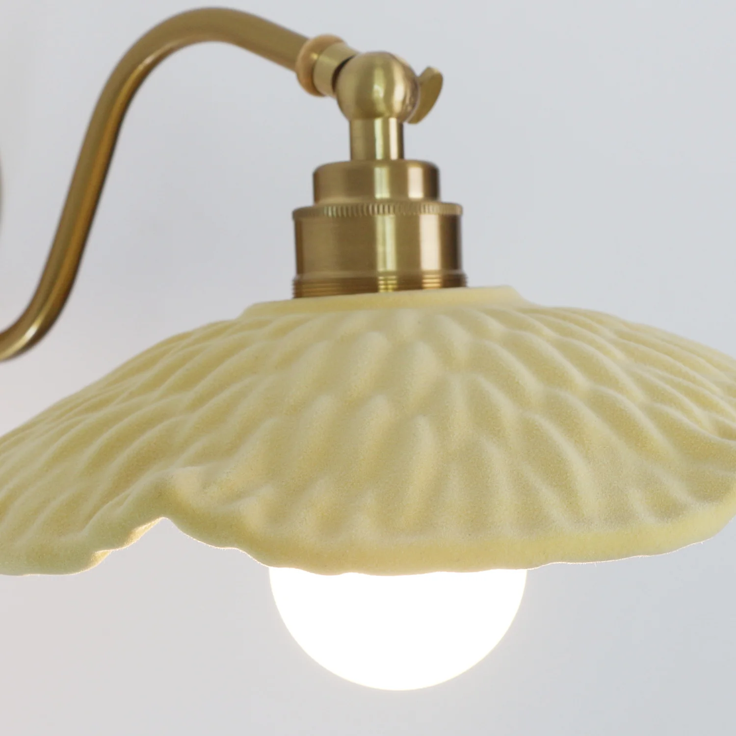 Limonata yellow Porcelain ceramic wall light sconce - Image 5