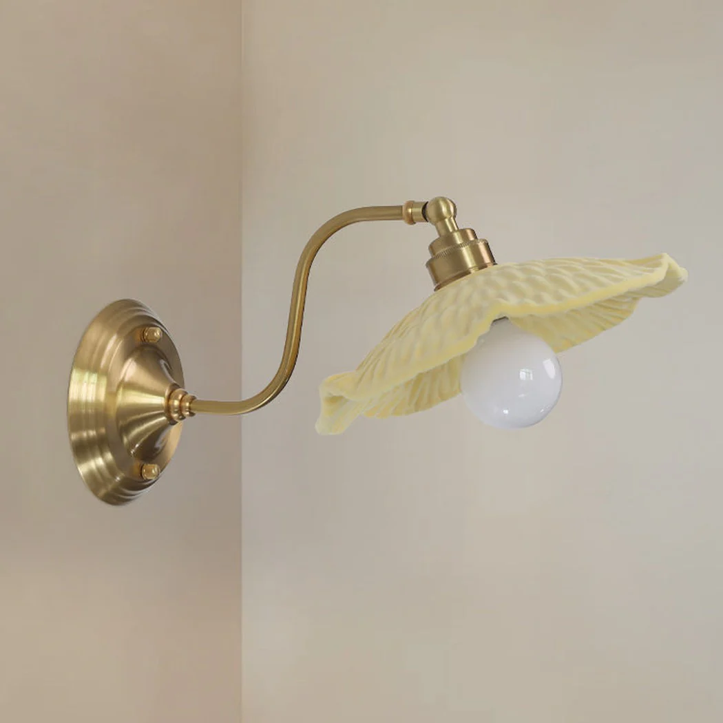 Limonata yellow Porcelain ceramic wall light sconce - Image 6