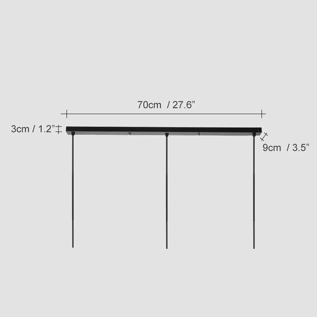 Linear ceiling rose for grouping multiple pendant lights - Image 3