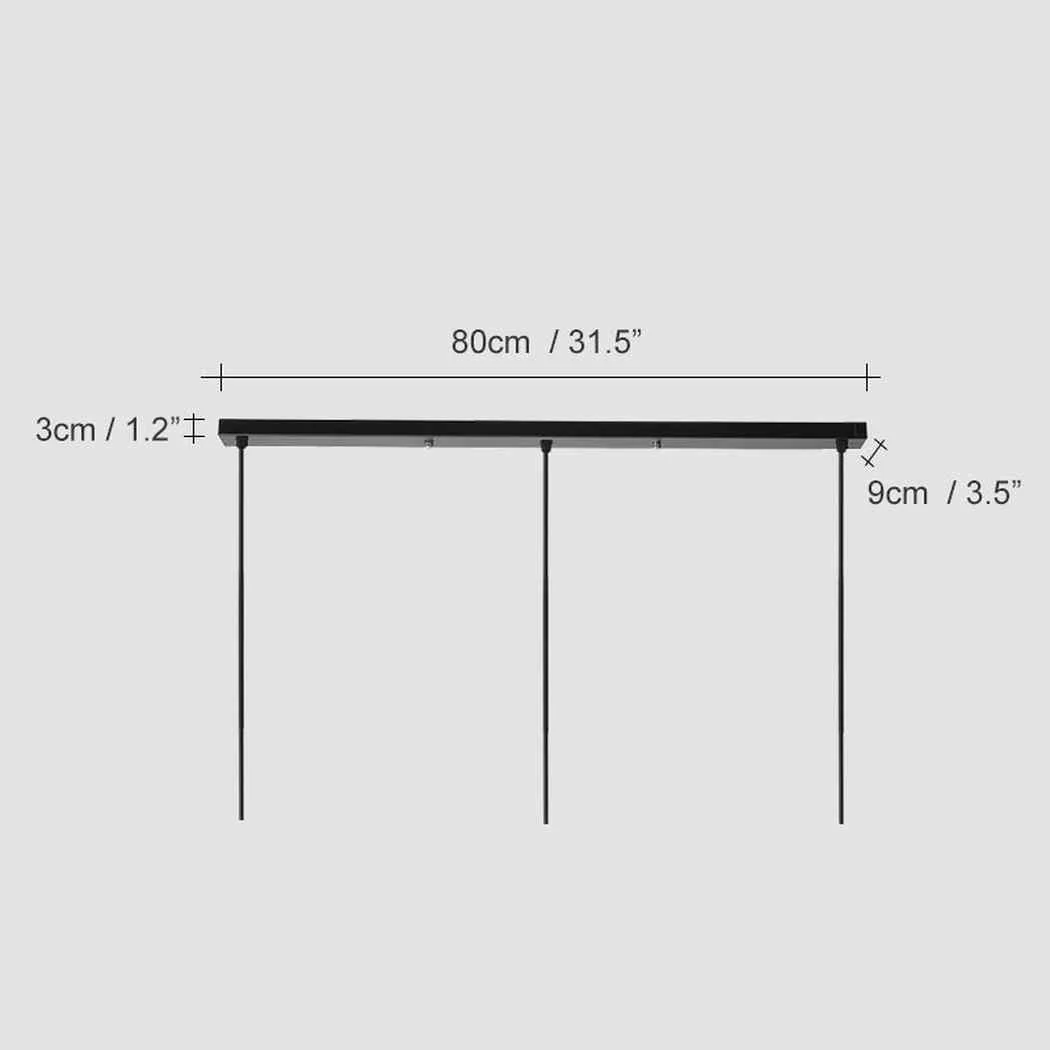 Linear ceiling rose for grouping multiple pendant lights - Image 4