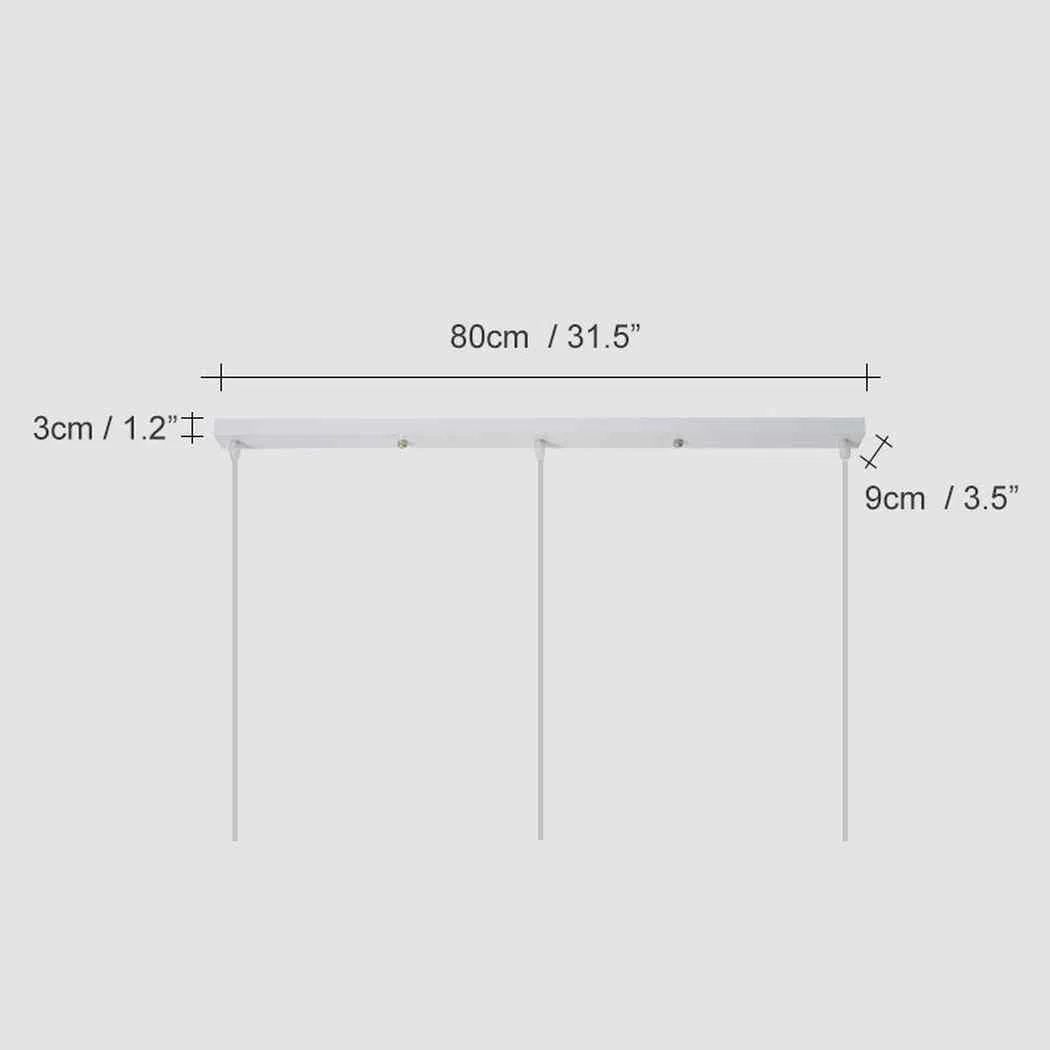 Linear ceiling rose for grouping multiple pendant lights - Image 5