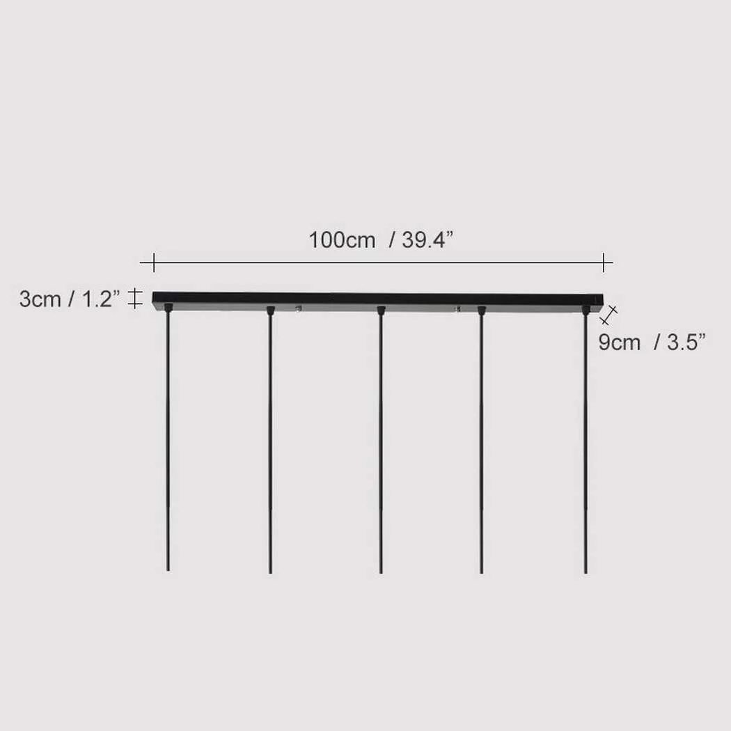 Linear ceiling rose for grouping multiple pendant lights - Image 6