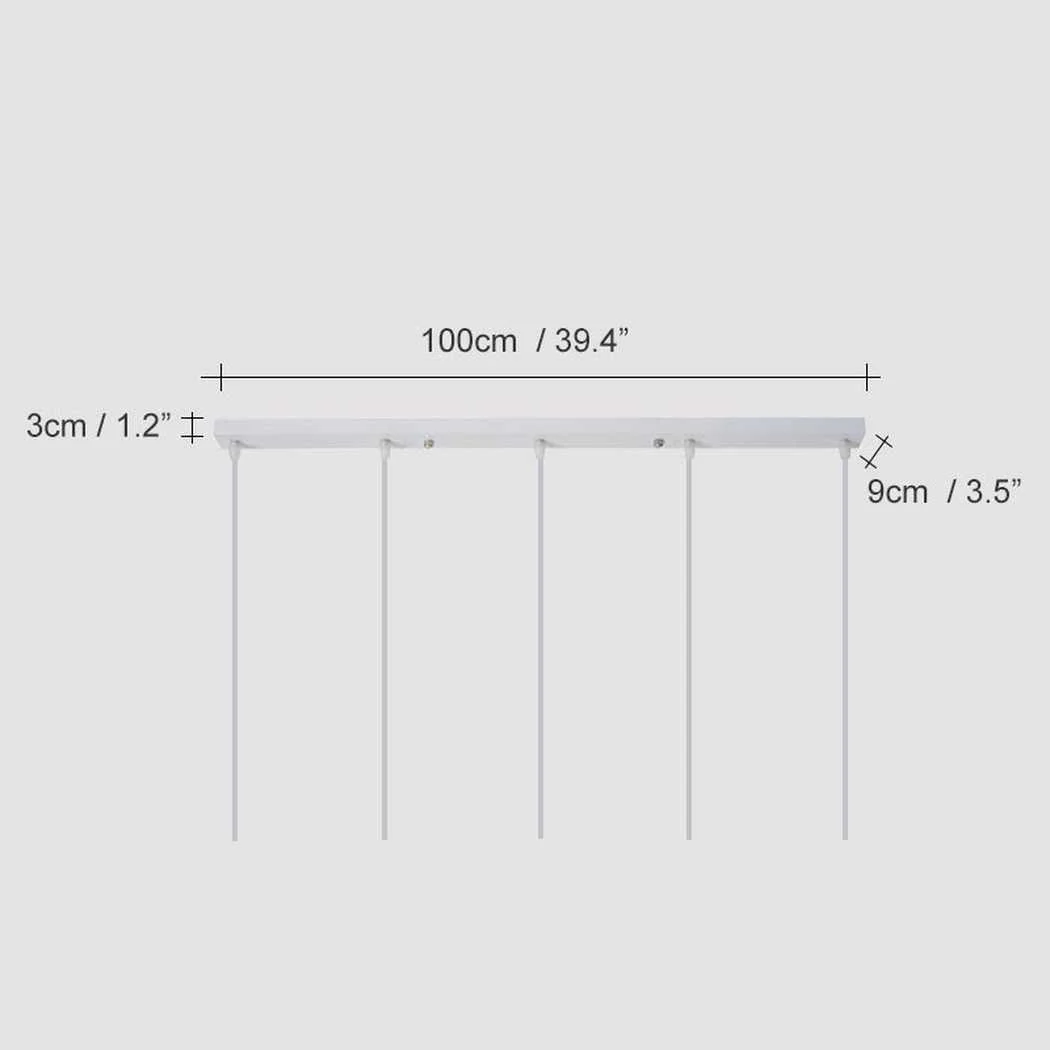 Linear ceiling rose for grouping multiple pendant lights - Image 7