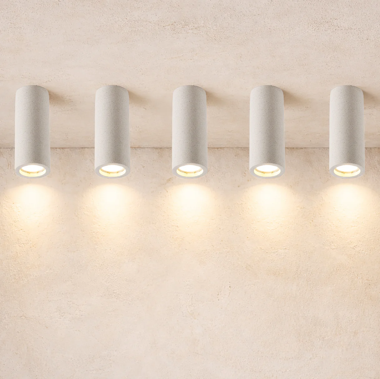 Lithos Minimalist Concrete Ceiling Light, Downlight, Spotlight - Image 13