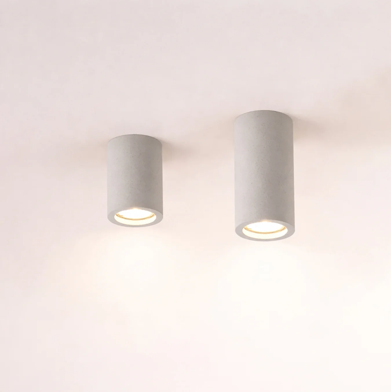 Lithos Minimalist Concrete Ceiling Light, Downlight, Spotlight - Image 2