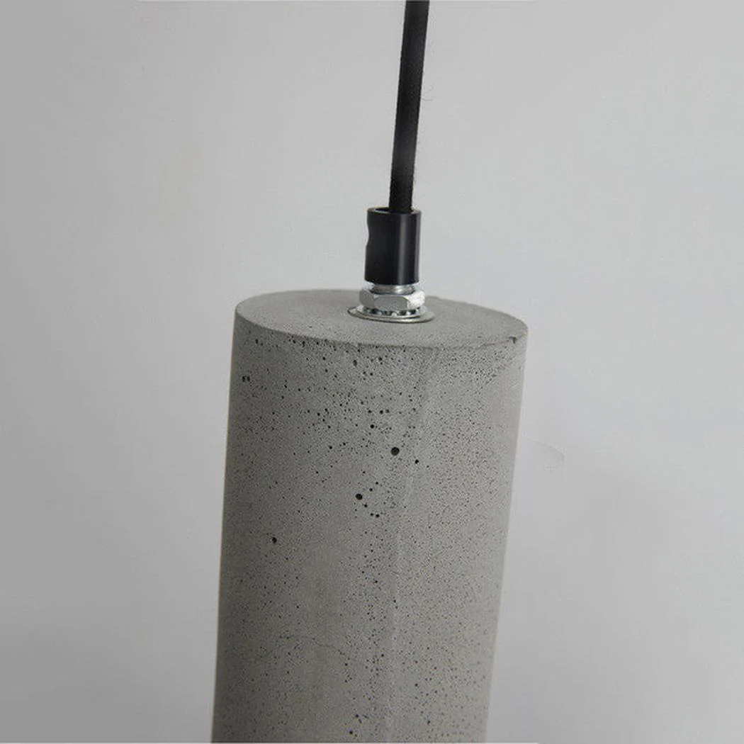 Long Concrete Pipe Minimalist Line Pendant Light - Image 5
