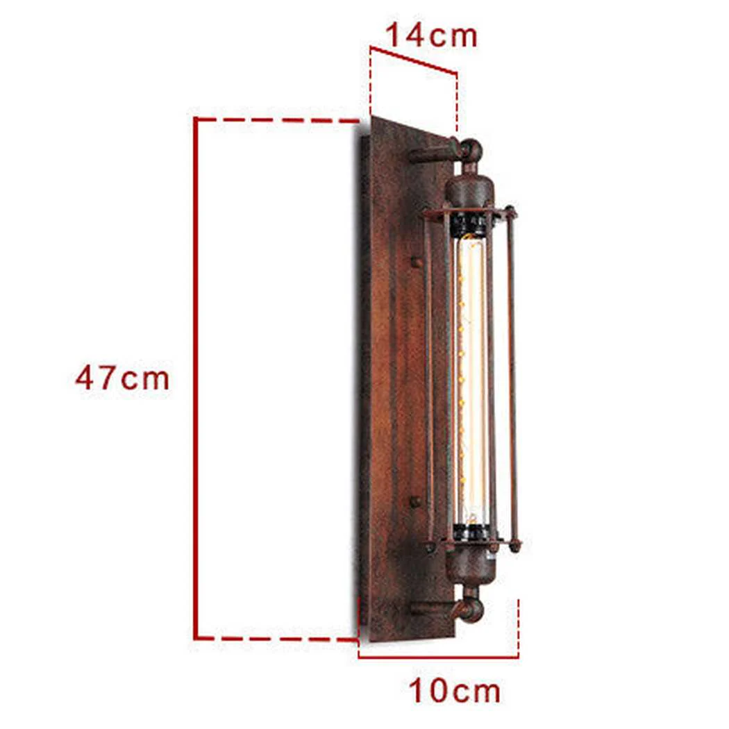 Long Pencil Cage Industrial Retro Wall Light - Image 10