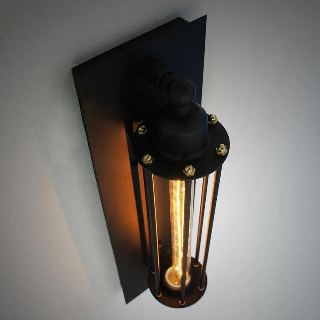 Long Pencil Cage Industrial Retro Wall Light - Image 3