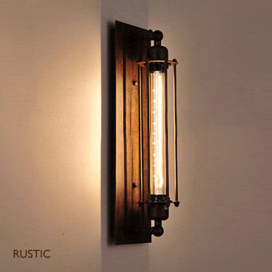 Long Pencil Cage Industrial Retro Wall Light - Image 8