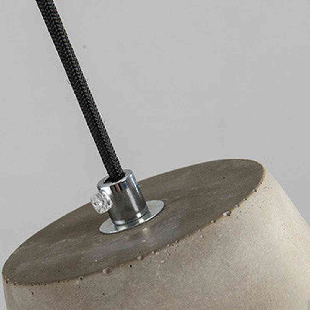 Long Pencil Concrete Cage Minimalist Pendant Light - Image 4