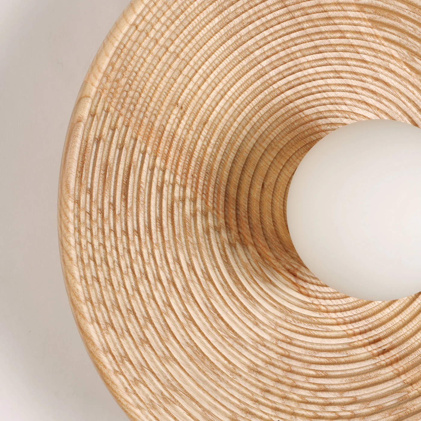 Longleaf Natural Wooden Plate Wall Light - Image 6