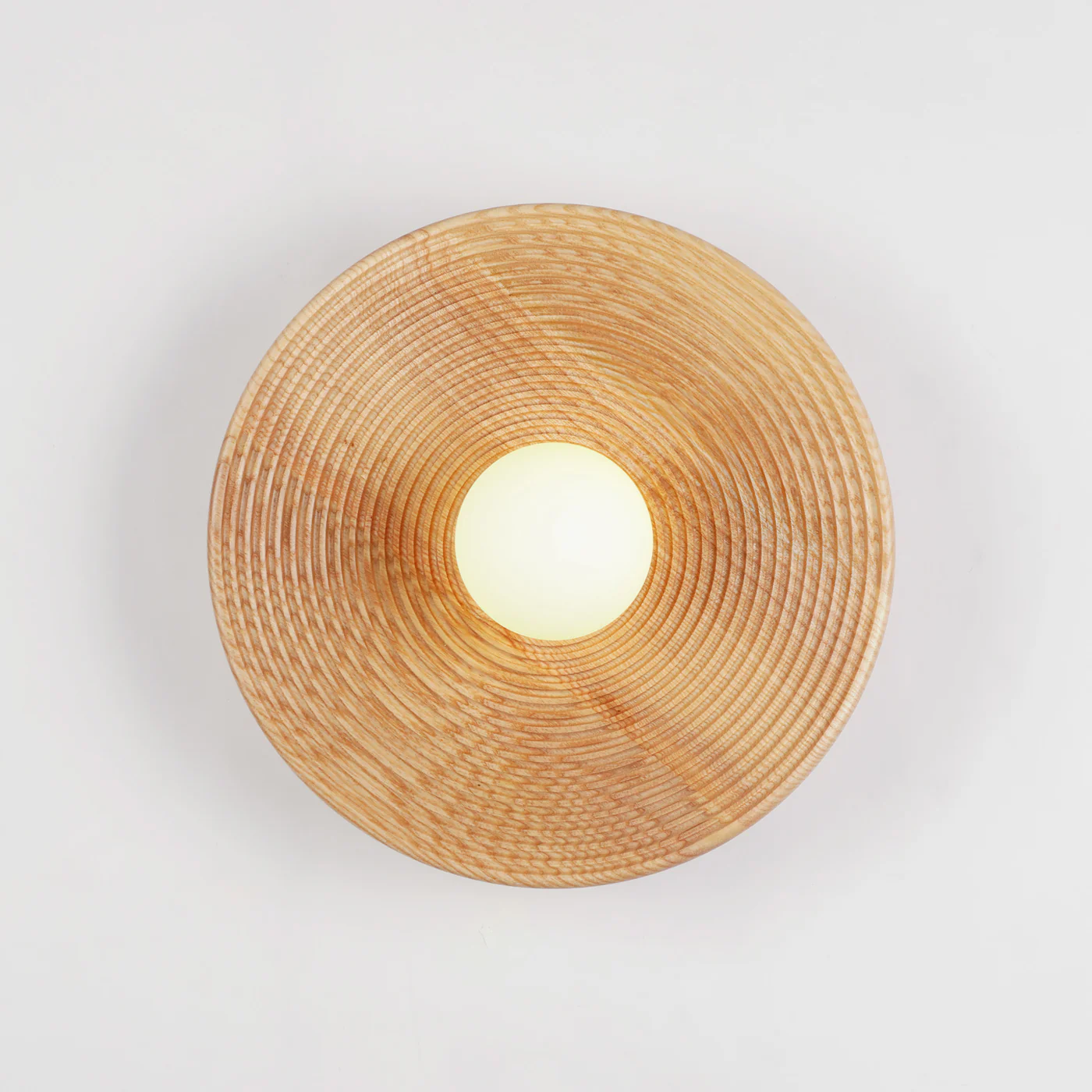 Longleaf Natural Wooden Plate Wall Light - Image 7