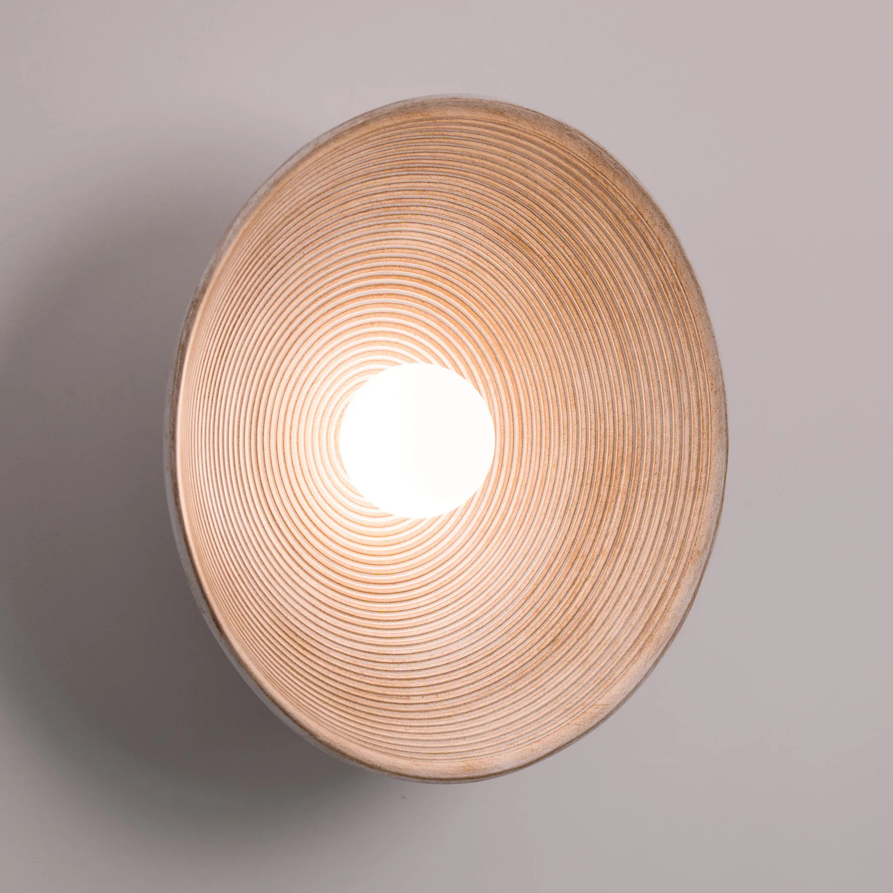 Longleaf Wooden Texture Plate Wall Light In White - Image 7