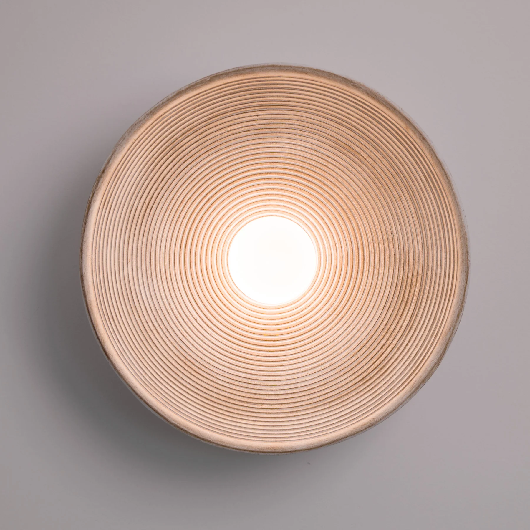 Longleaf Wooden Texture Plate Wall Light In White - Image 8