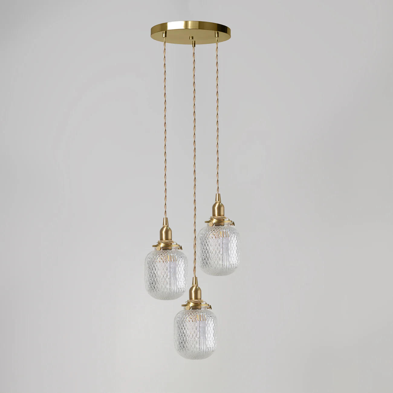 Lucelite Faceted Crystal Pendant Light Chandelier - Image 9