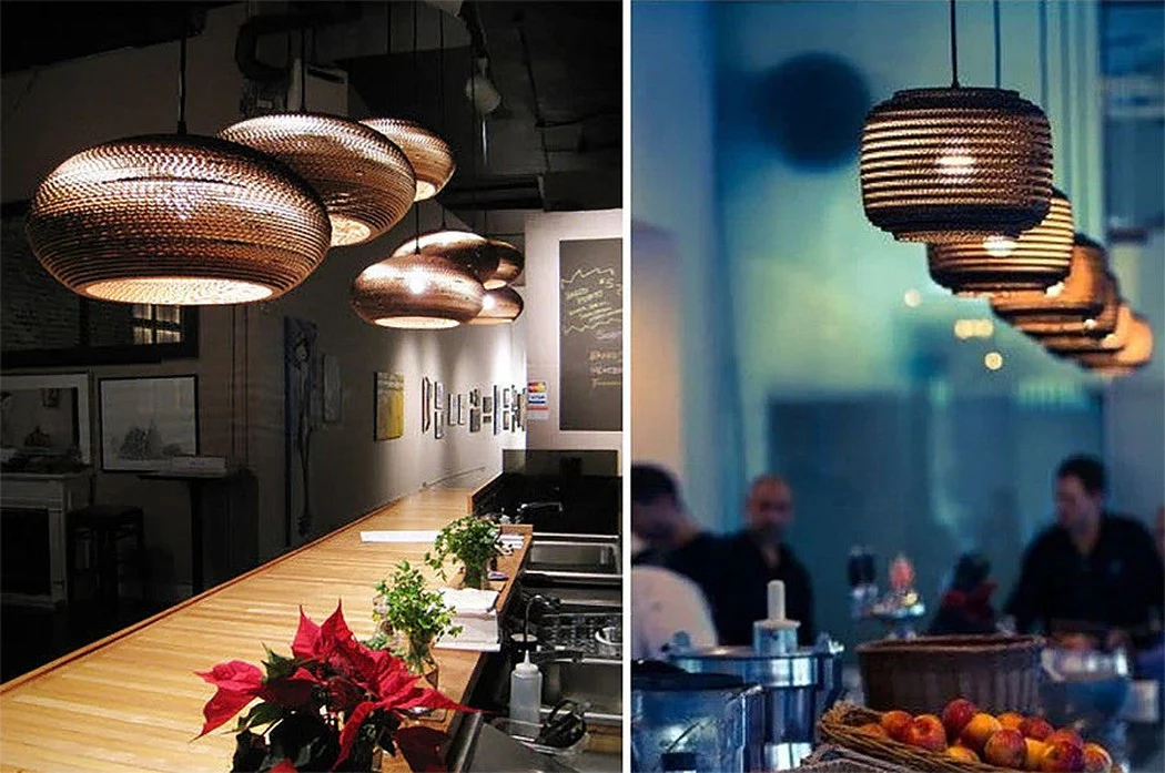 Luminaria Corrugated Board Pendant Light - Image 10
