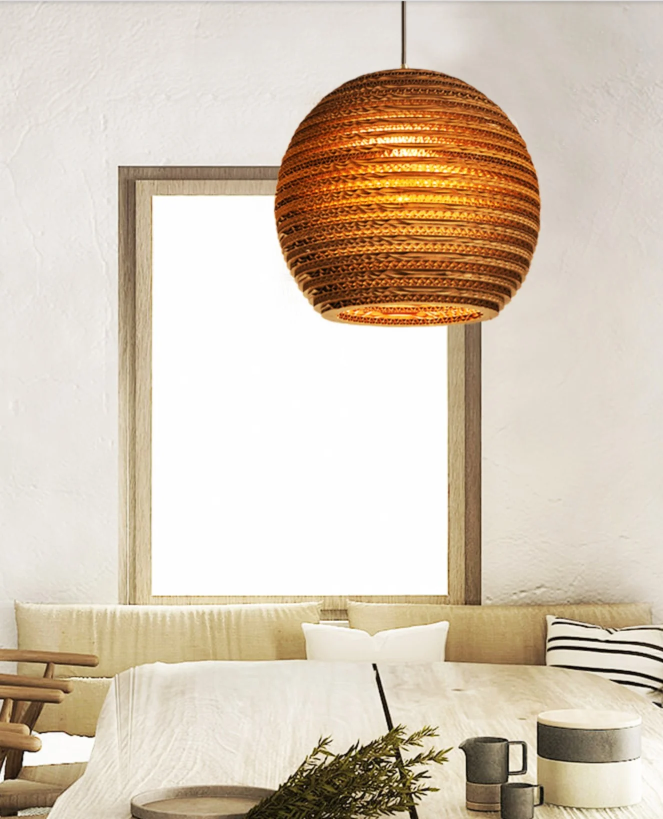 Luminaria Corrugated Board Pendant Light - Image 13