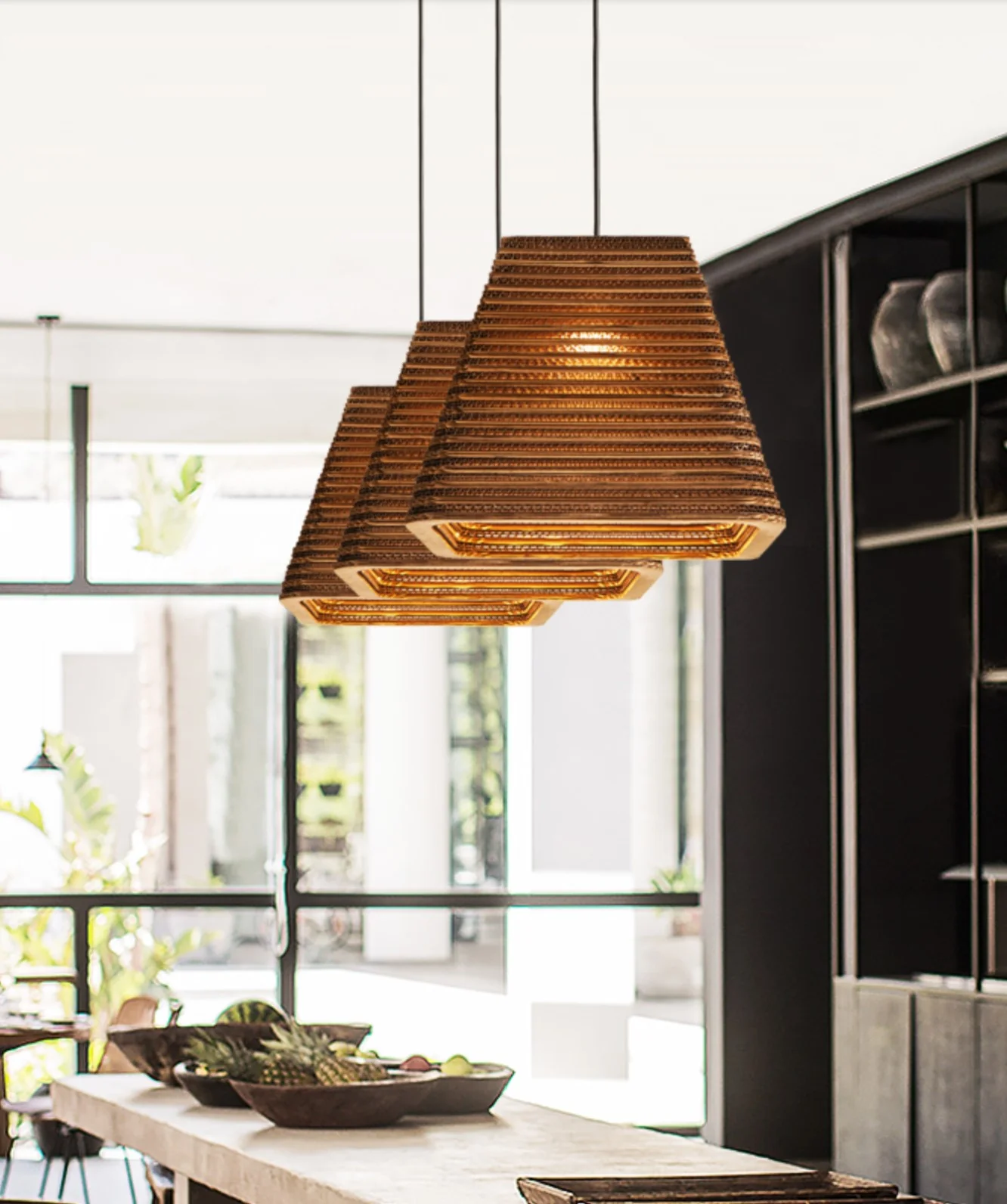 Luminaria Corrugated Board Pendant Light - Image 17