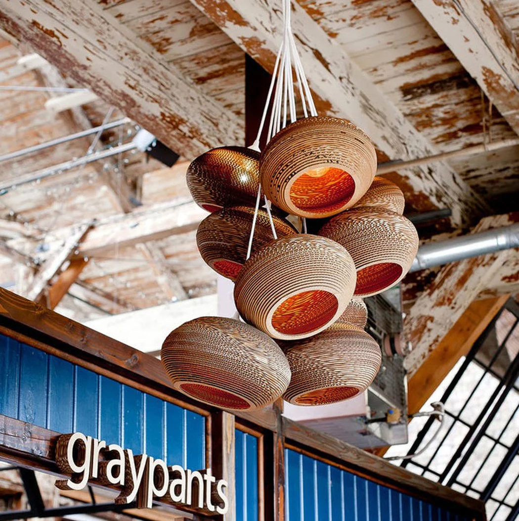 Luminaria Corrugated Board Pendant Light - Image 8