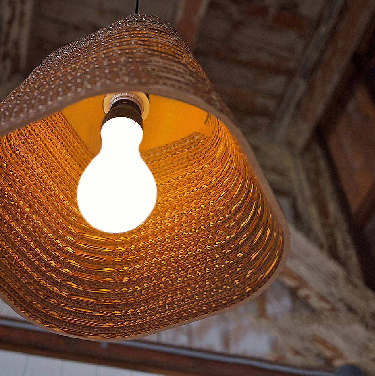 Luminaria Corrugated Board Pendant Light - Image 9