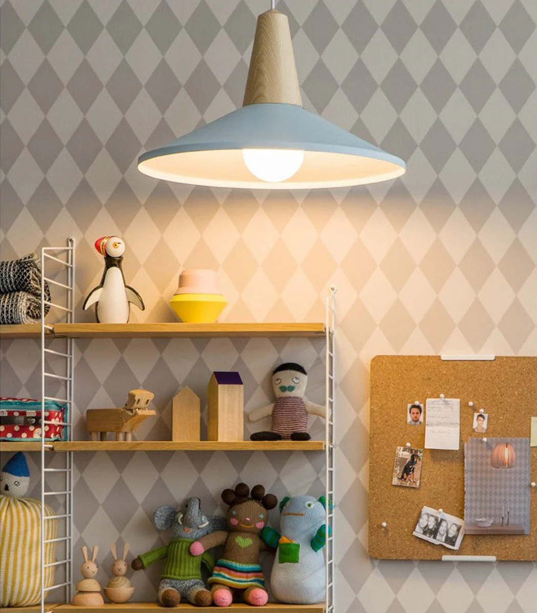 LundLund Minimalist Scandinavian Wooden Pendant Light - Image 3