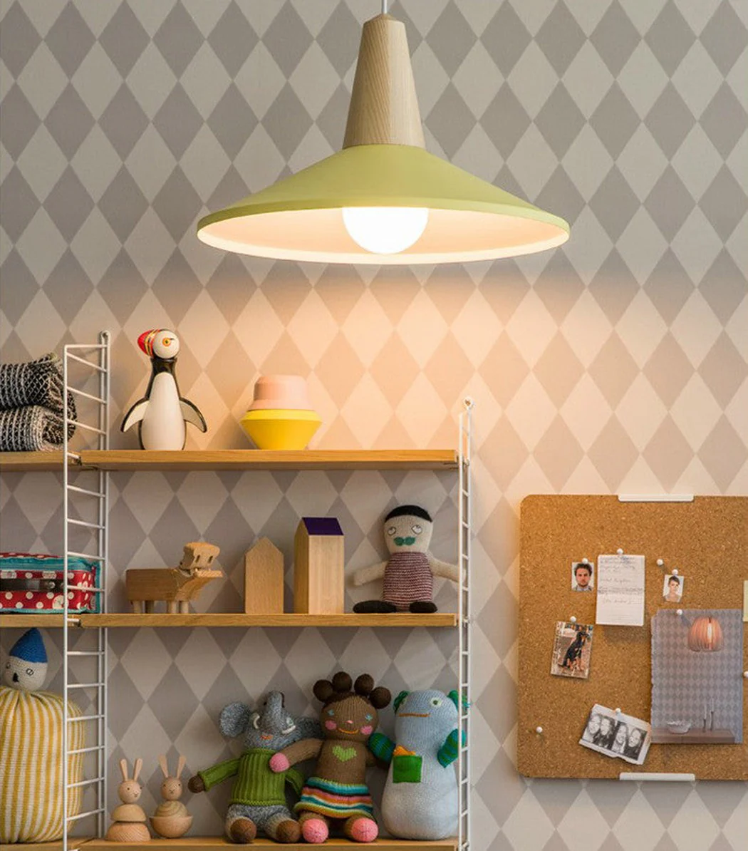 LundLund Minimalist Scandinavian Wooden Pendant Light - Image 8