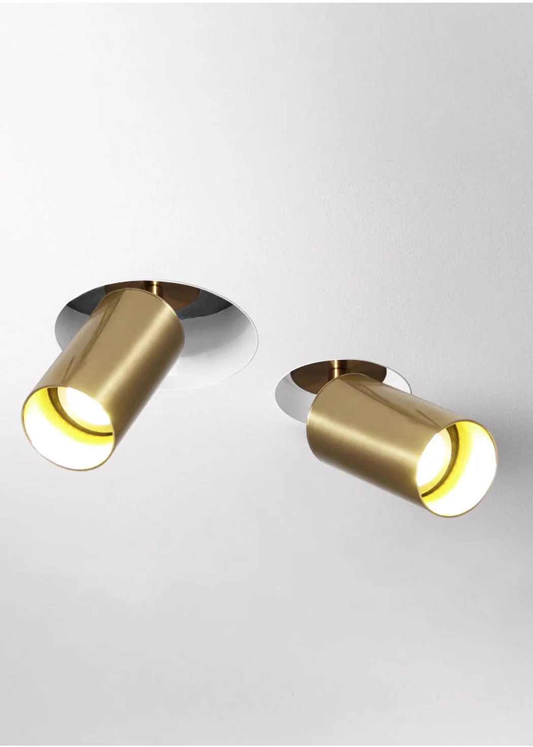 Lux Minimalist Adjustable Rod Spot Light - in Brass - Image 17