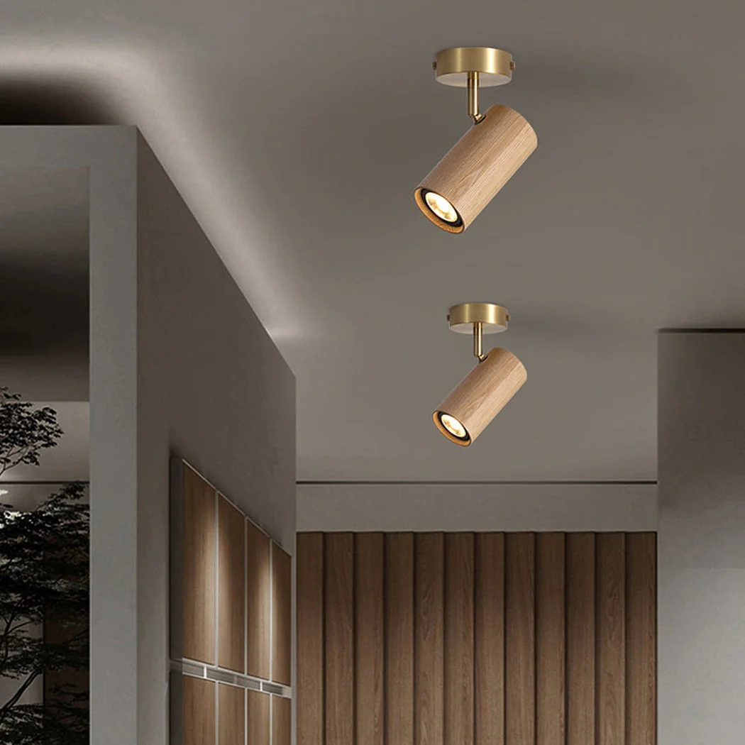 Lux Natural Wood Minimalist Spot Light / Wall Light - Image 10