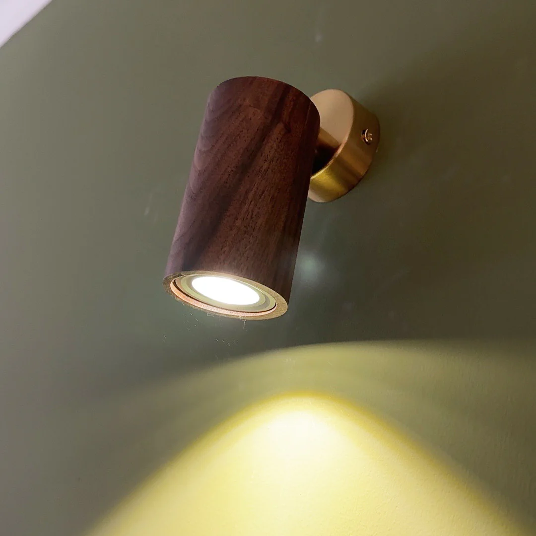 Lux Natural Wood Minimalist Spot Light / Wall Light - Image 18