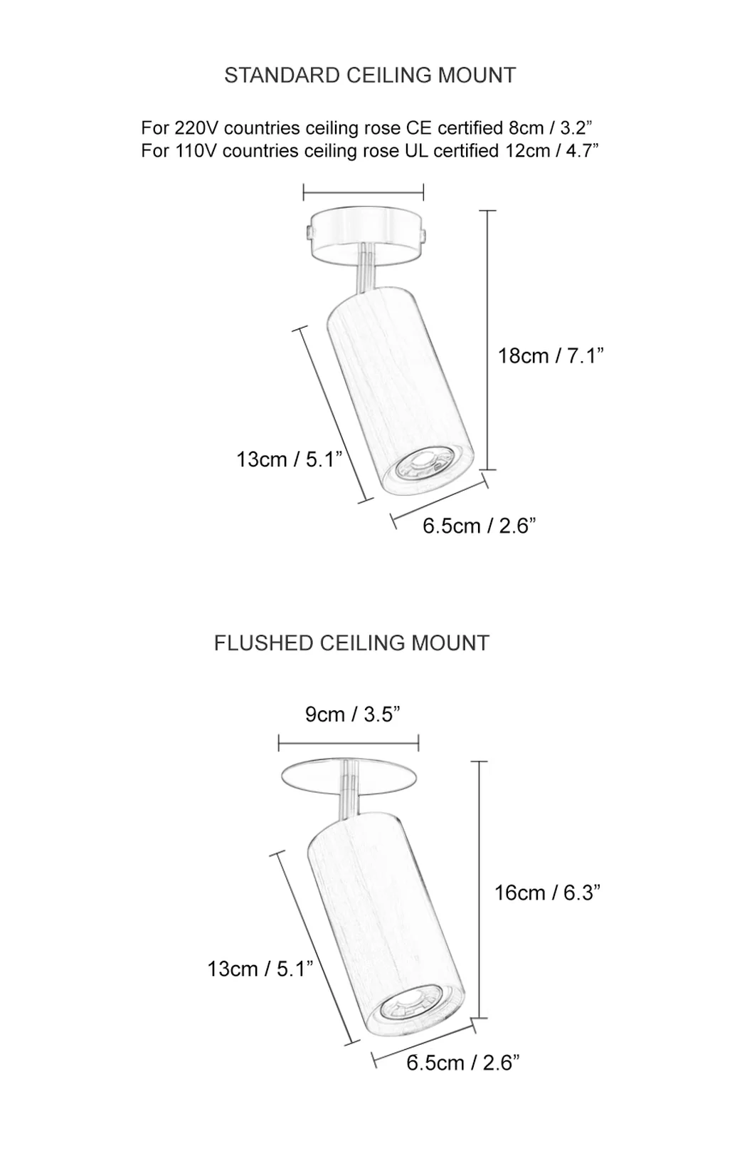 Lux Natural Wood Minimalist Spot Light / Wall Light - Image 25