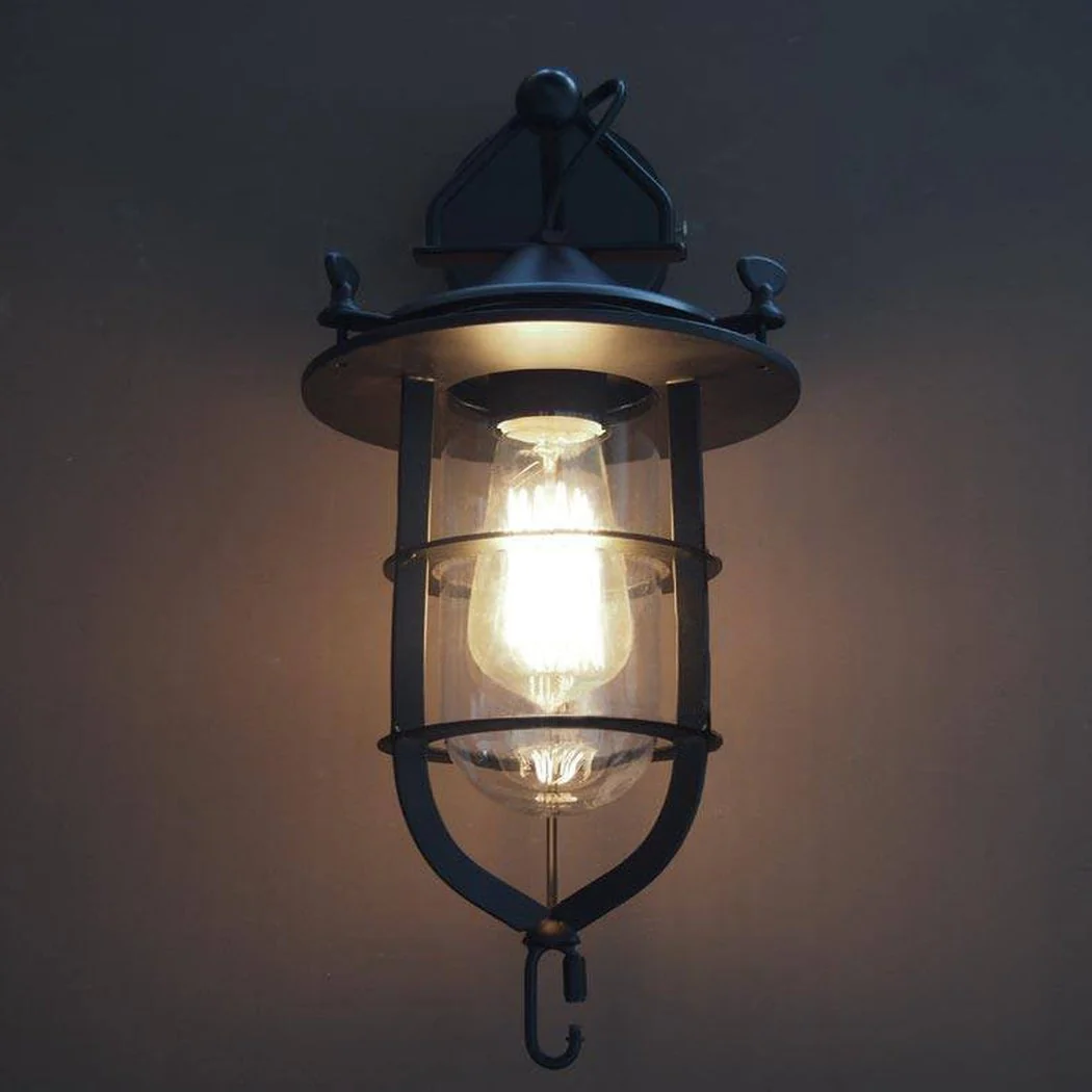 Lyndon Metal Cage Retro Industrial Wall Sconce Light - Image 5