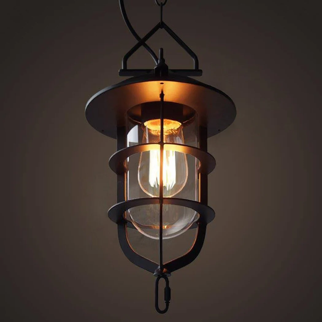 Lyndon Metal Cage Retro Industrial Wall Sconce Light - Image 7