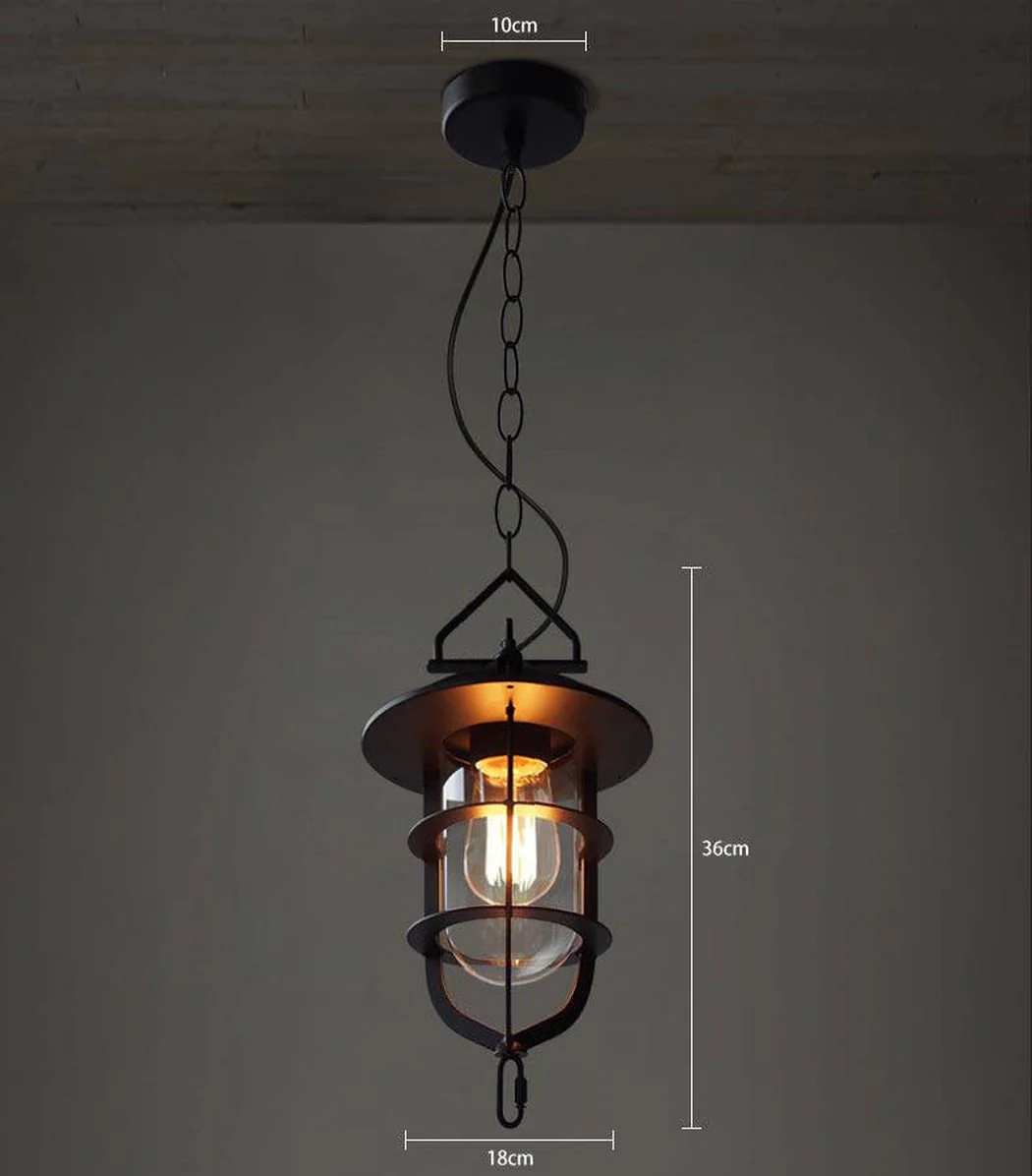 Lyndon Metal Cage Industrial Pendant Light - Image 2