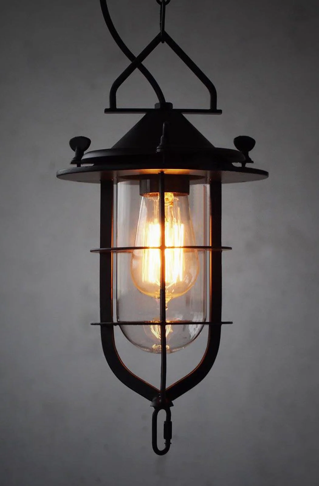 Lyndon Metal Cage Industrial Pendant Light - Image 3