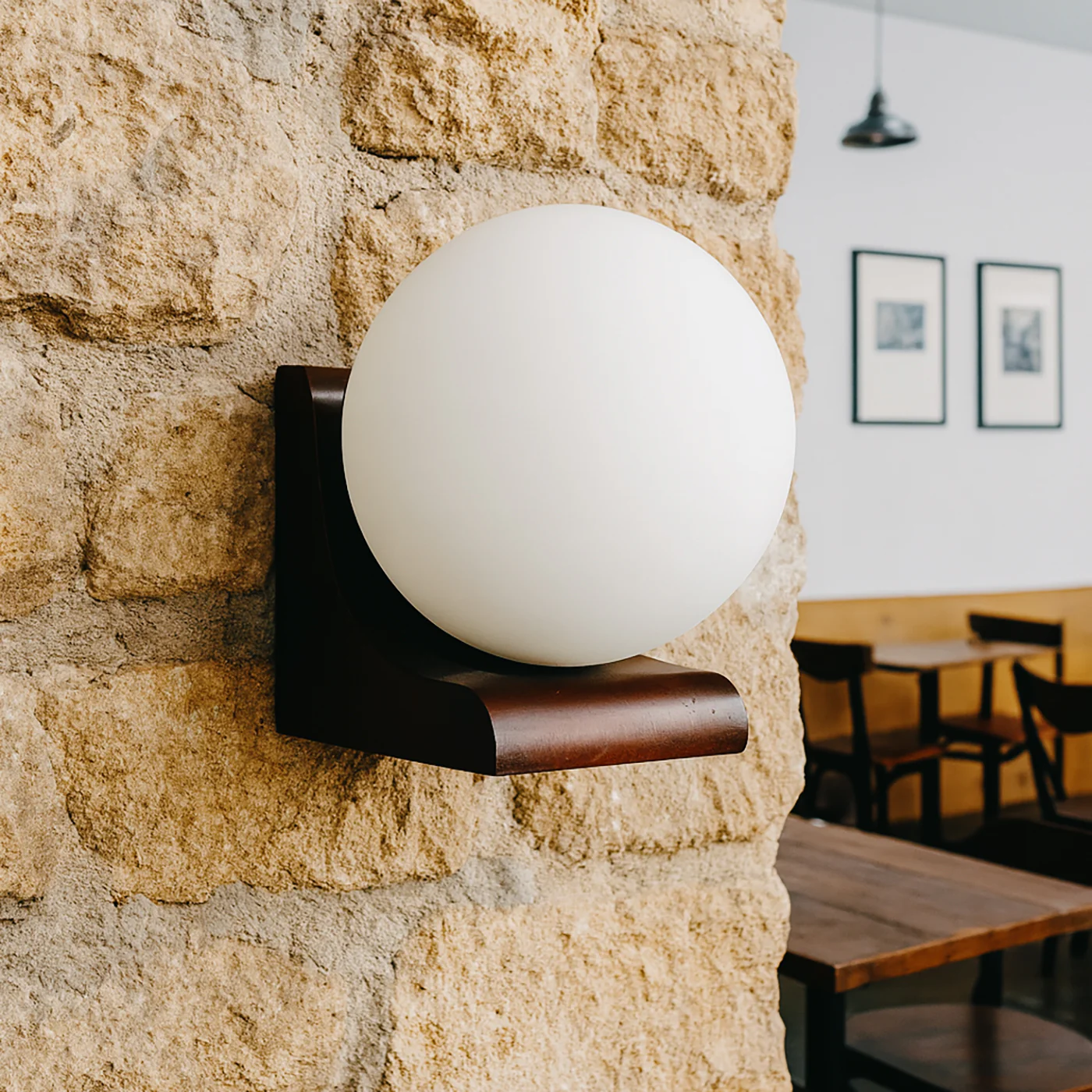 Matteo Midcentury Modern Sphere Wall Light - Image 5