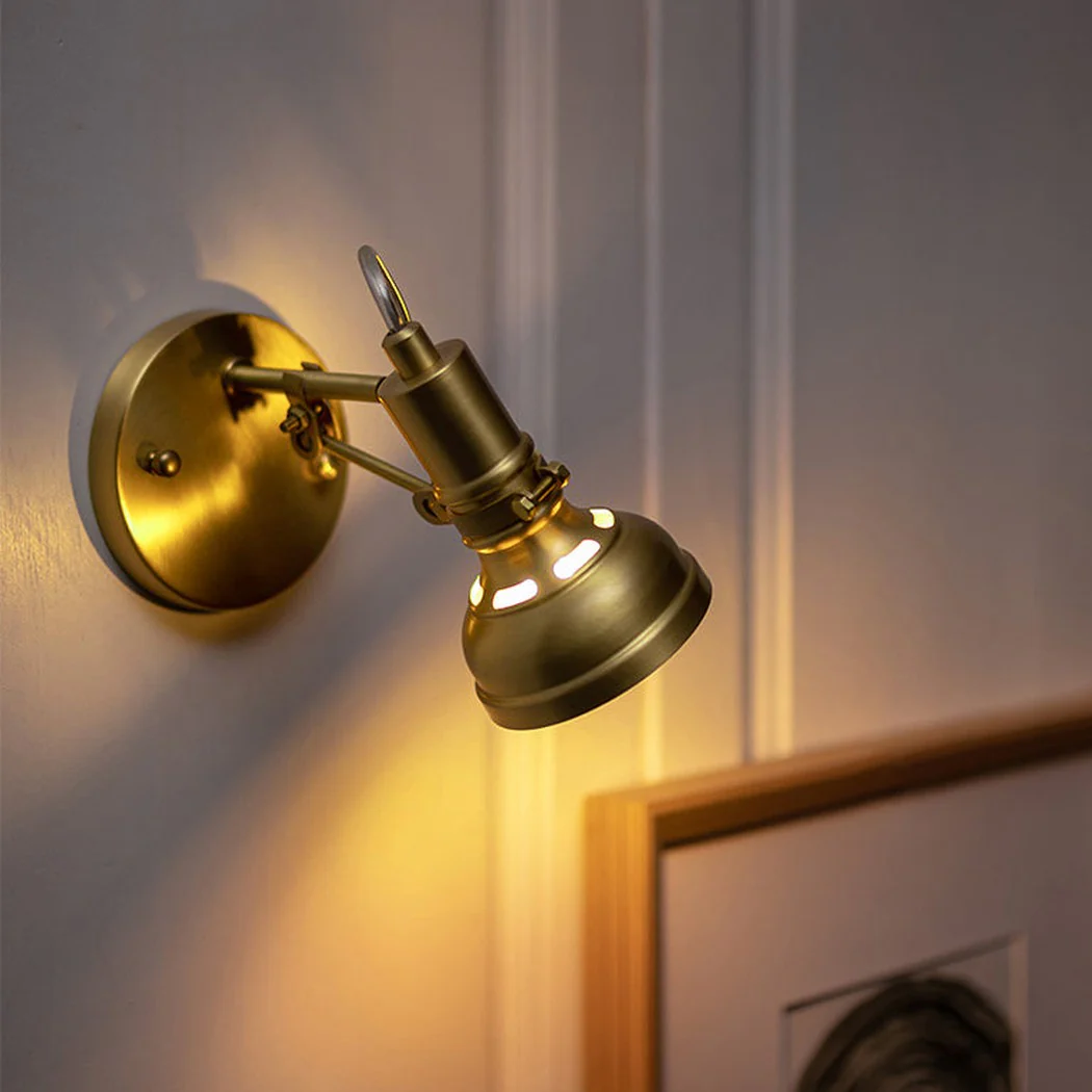 Mill House Short Arm Brass Wall Light - Image 3