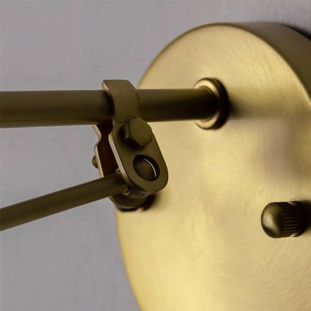 Mill House Short Arm Brass Wall Light - Image 4