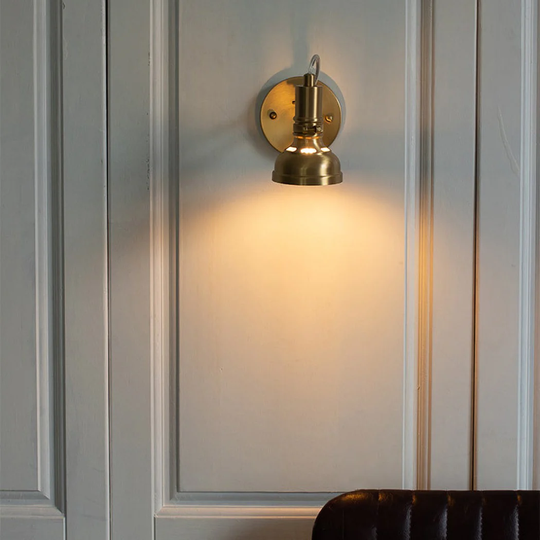 Mill House Short Arm Brass Wall Light - Image 6