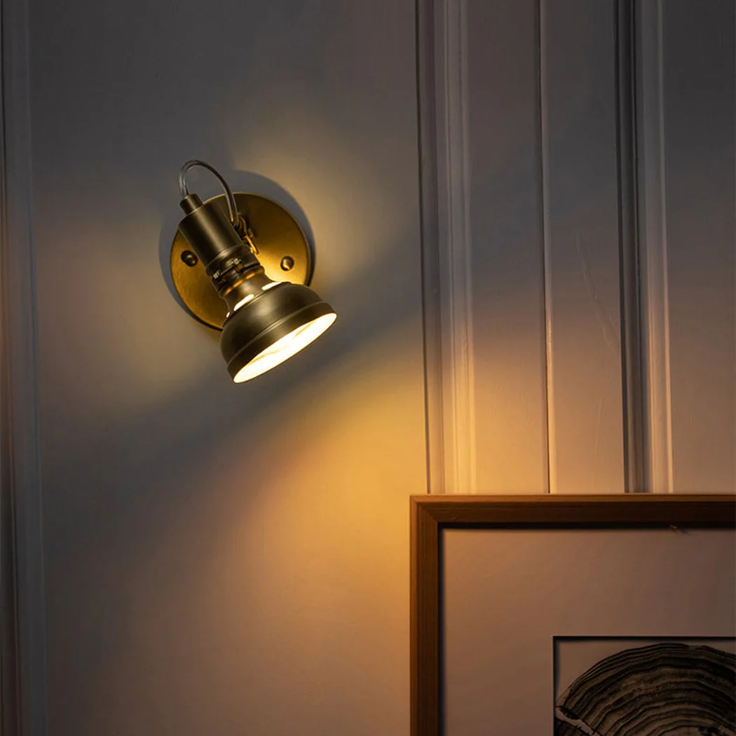 Mill House Short Arm Brass Wall Light - Image 7