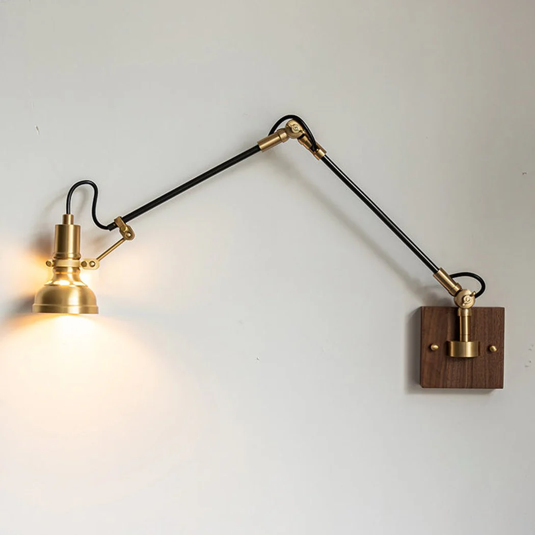 Mill House Long Arm Brass Wall Light - Image 3