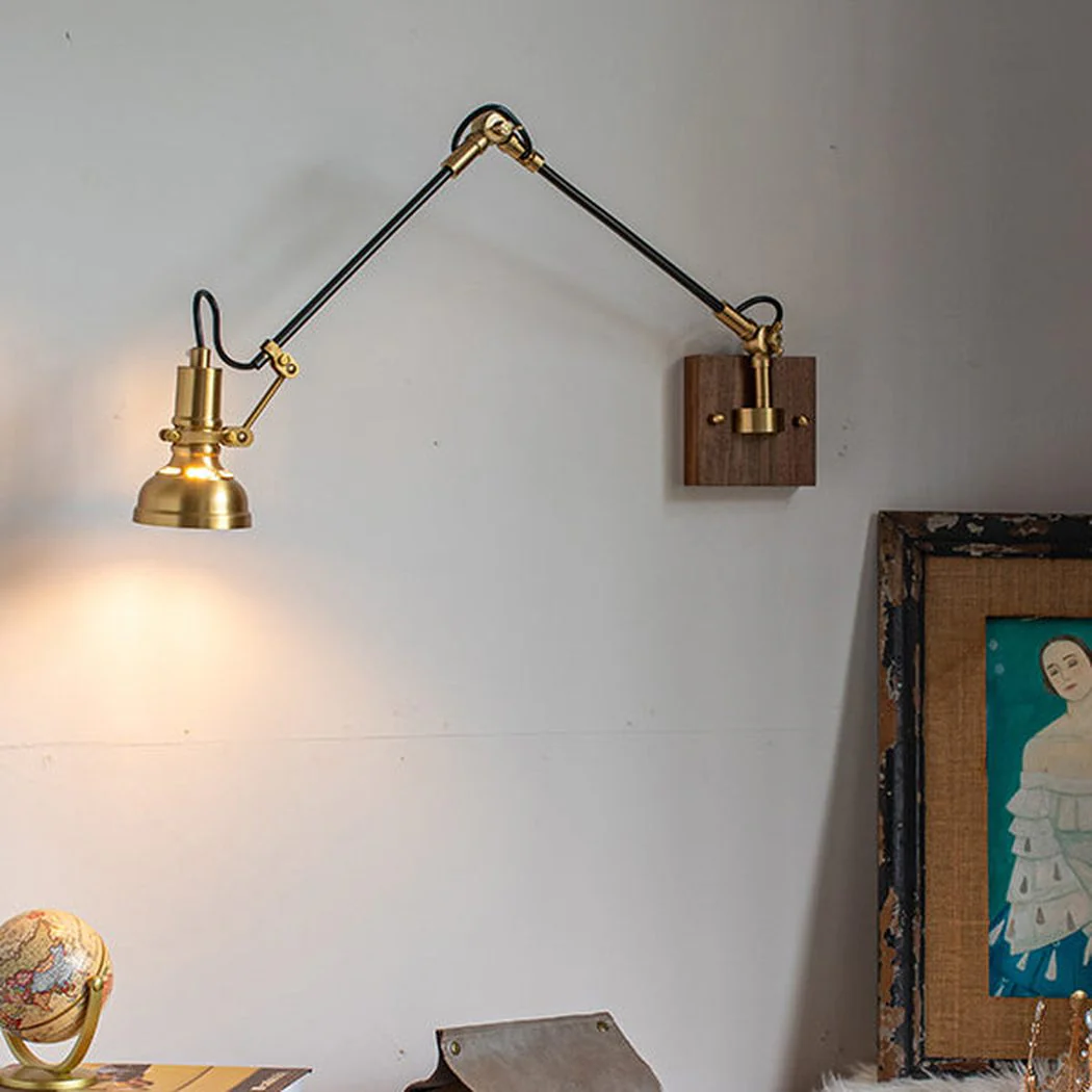 Mill House Long Arm Brass Wall Light - Image 4