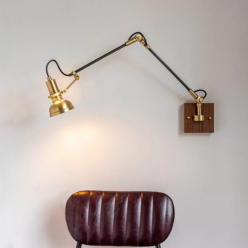 Mill House Long Arm Brass Wall Light - Image 5