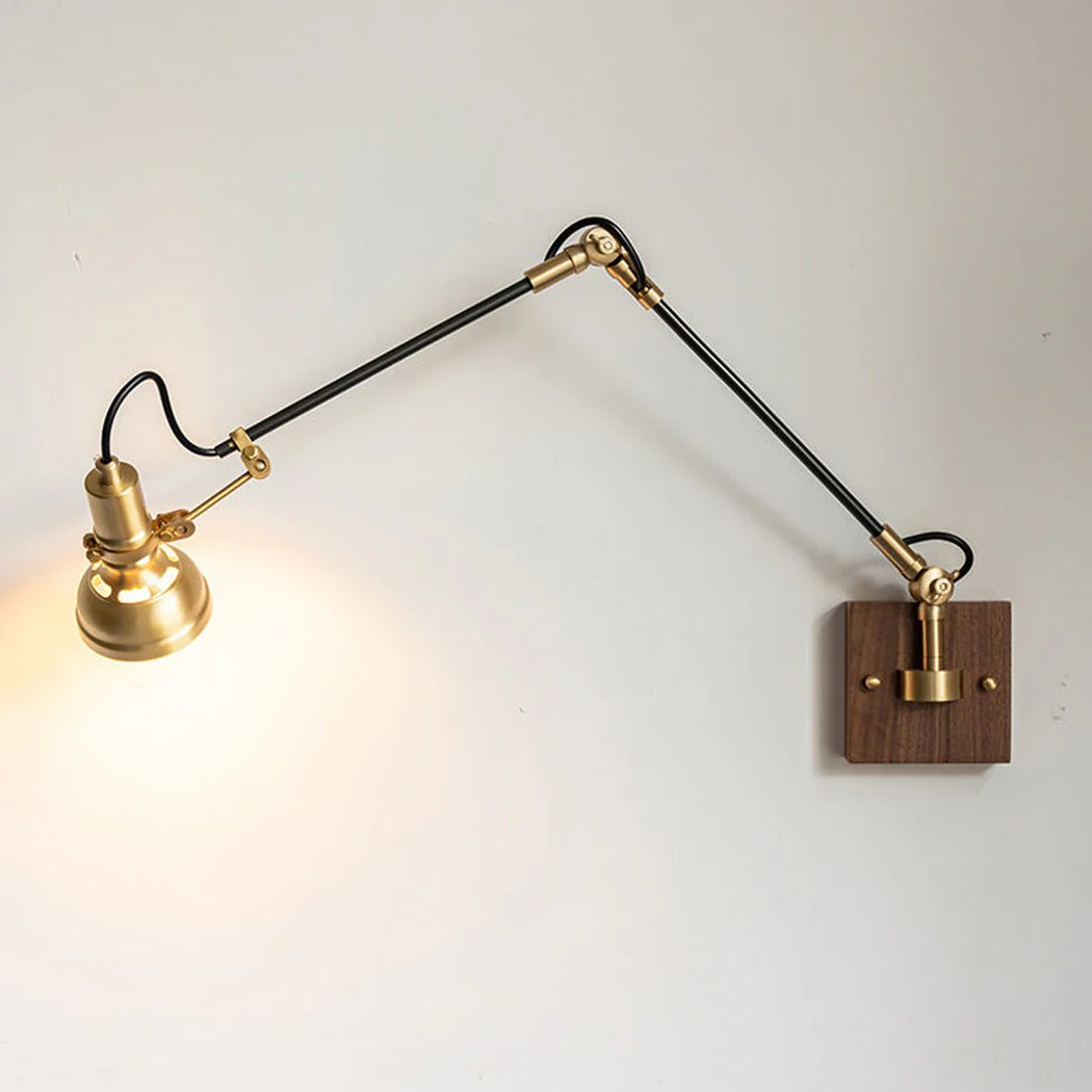 Mill House Long Arm Brass Wall Light - Image 7