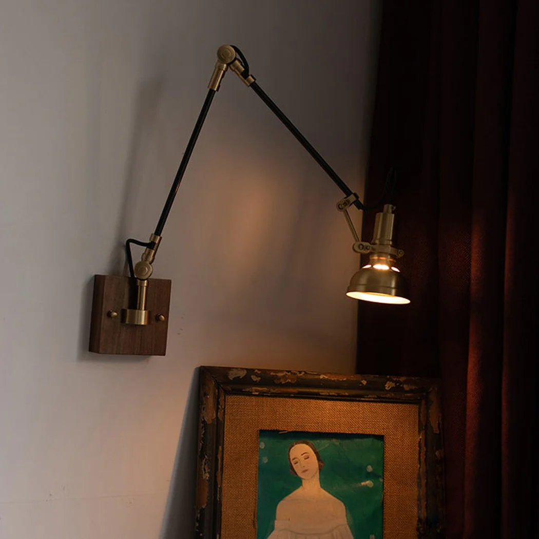 Mill House Long Arm Brass Wall Light - Image 8