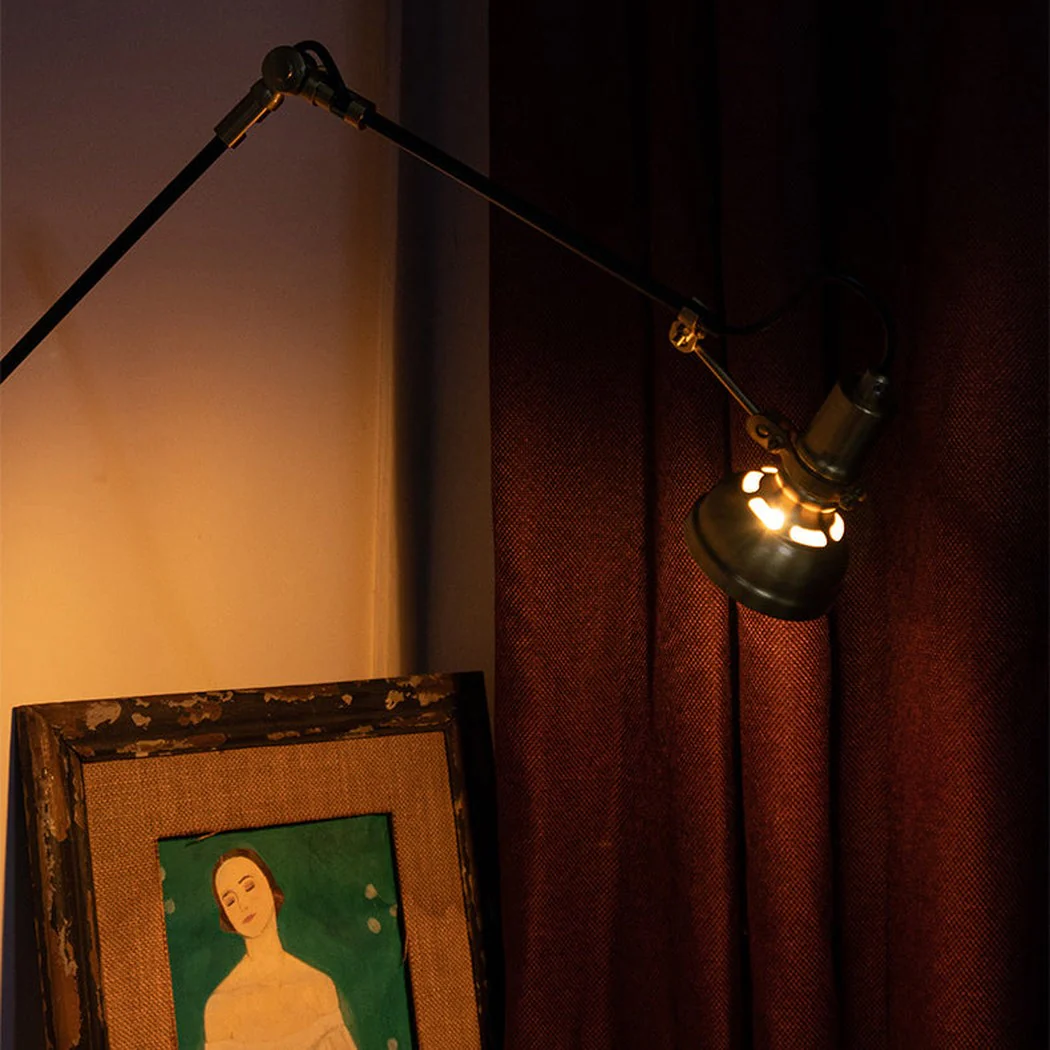 Mill House Long Arm Brass Wall Light - Image 9