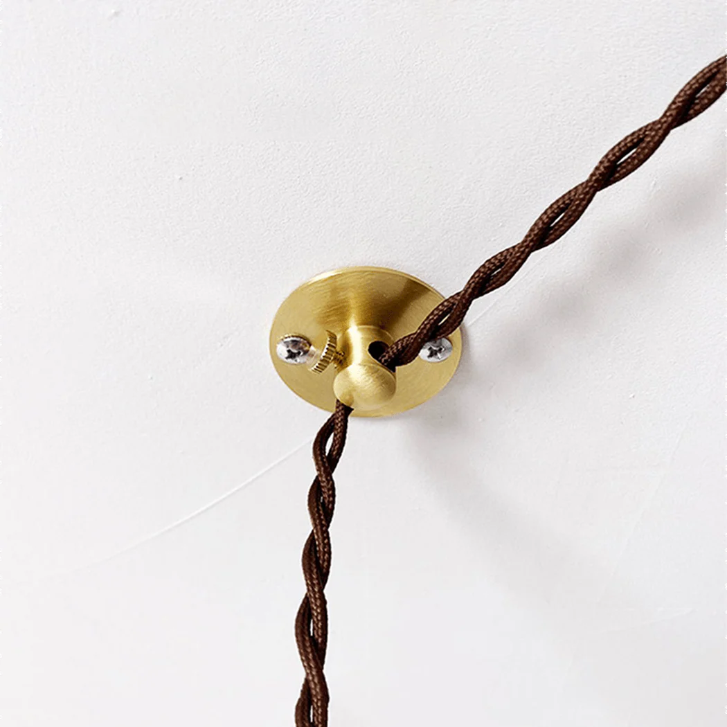 Milled Brass Hanging Cable Ceiling Clip - Image 6